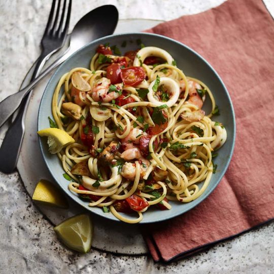 seafood with pasta