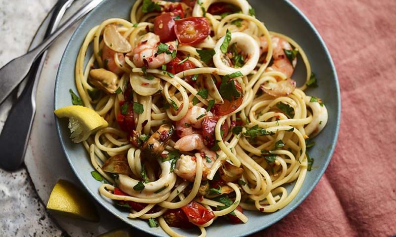 seafood with pasta