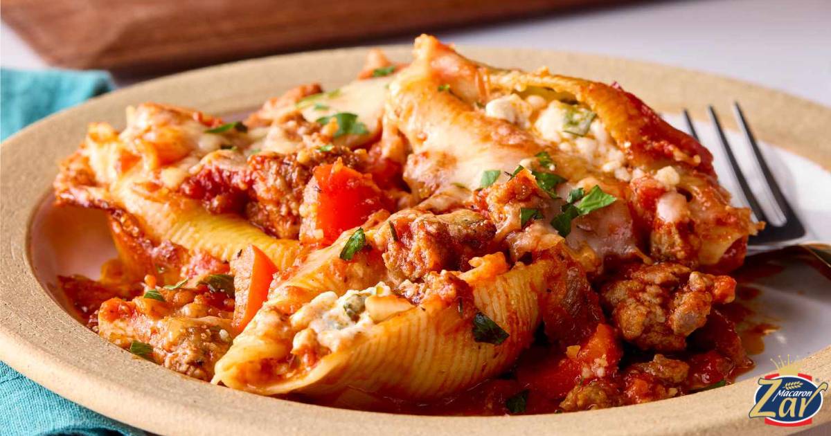 جامبو شلز شکم پر