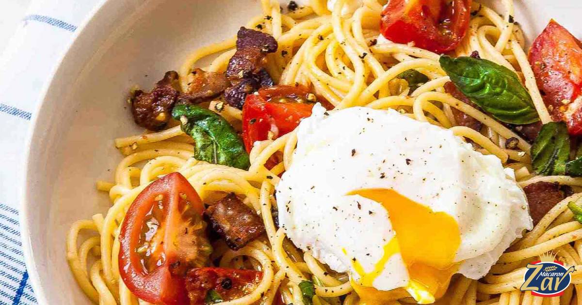 پاستا با تخم مرغ
