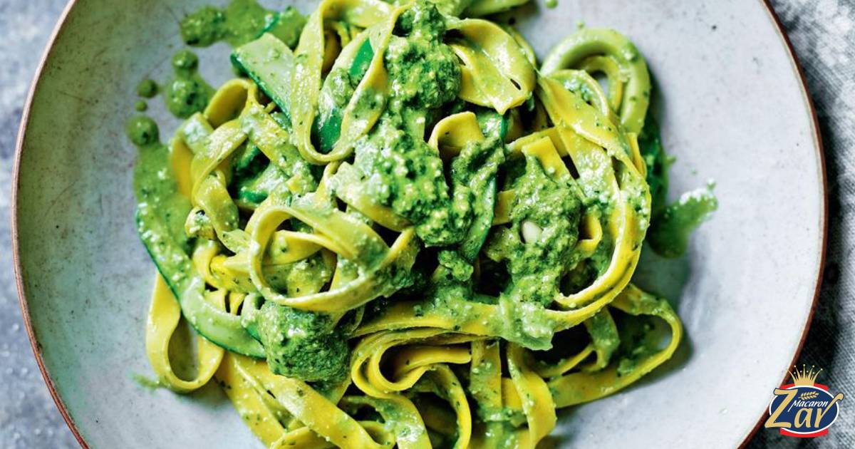 پاستا با سس پستو