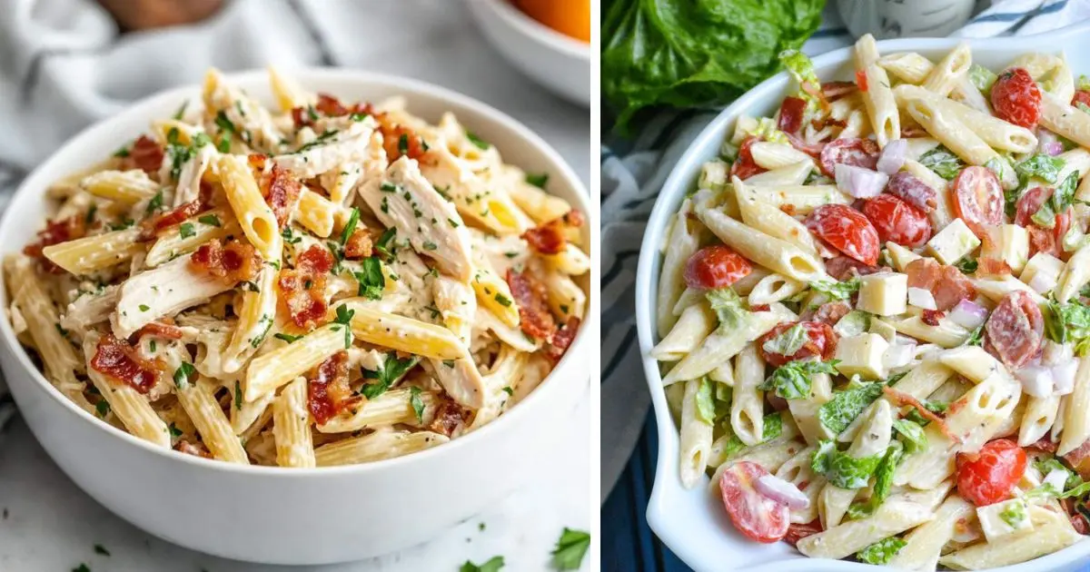 سالاد ماکارونی با پاستا پنه