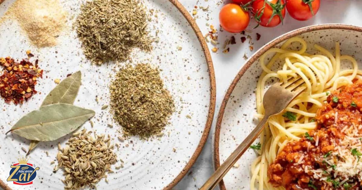 ادویه برای طعم دار کردن پاستا