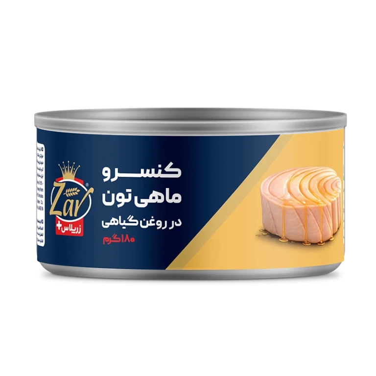 کنسرو تن ماهی در روغن گیاهی ۱۸۰ گرمی زرپلاس