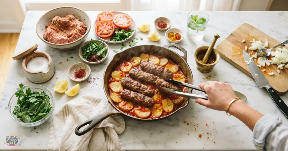 طرز تهیه کباب تابه ای