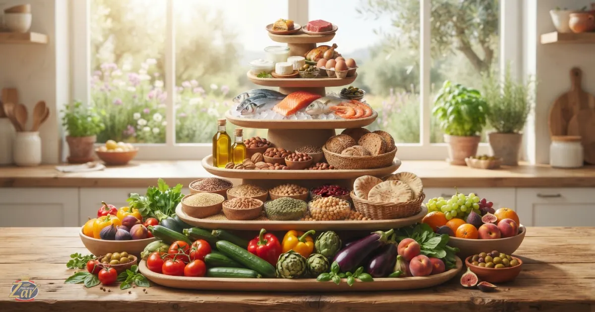 هرم غذایی رژیم مدیترانه ای