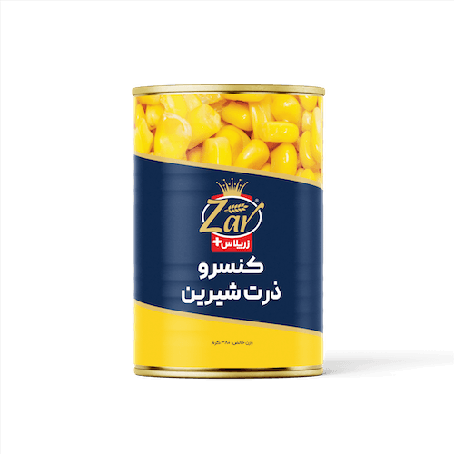 کنسرو ذرت شیرین زرپلاس