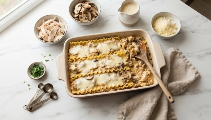 طرز تهیه لازانیا با مرغ